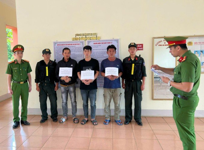 Các bị can bị khởi tố. Ảnh: Công an cung cấp
