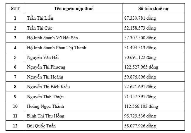 Cơ quan Thuế thông báo: Tạm hoãn xuất cảnh đối với tất cả những nằm trong danh sách sau - Ảnh 1.