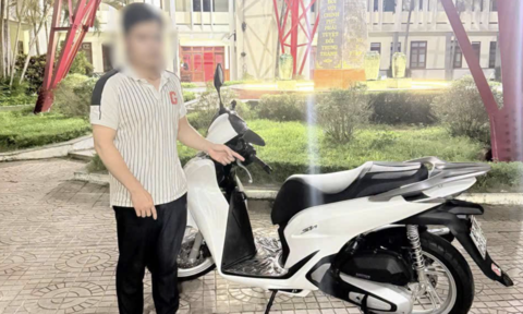 Bắt khẩn cấp đối tượng mượn xe mô tô rồi mang đi cầm cố lấy 50 triệu đồng