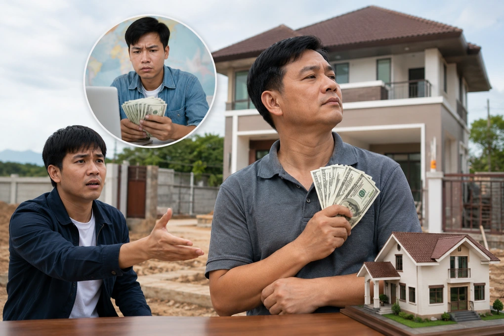 Em trai gửi tiền nhờ giữ hộ, anh trai lấy để mua đất, xây nhà đứng tên mình