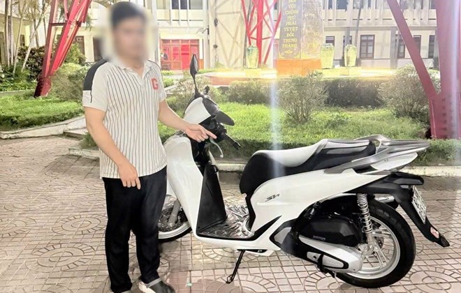 Mượn xe SH rồi mang đi cầm cố 50 triệu đồng, người đàn ông bị tạm giữ hình sự