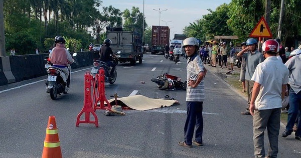 Tai nạn trên Quốc lộ 1, người đi xe đạp chết thương tâm