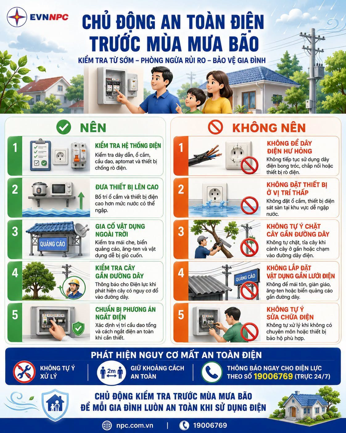 Thông báo mới nhất từ EVN về an toàn điện trong mùa bão 2026 - Ảnh 2.