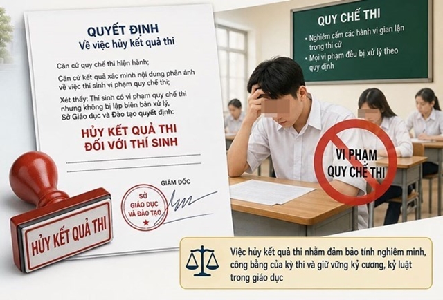 Kết luận vụ mang điện thoại vào phòng thi ở Khánh Hòa: Thí sinh bị hủy kết quả, hội đồng coi thi thì sao?