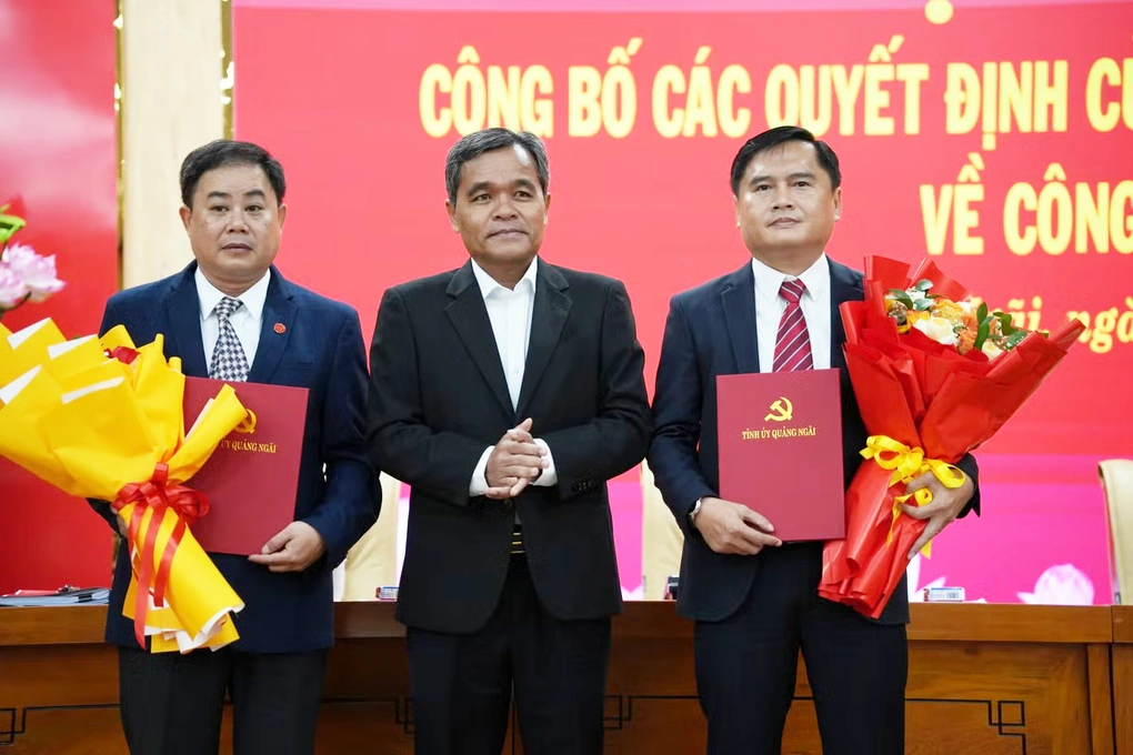 Công bố quyết định của Ban Bí thư về công tác cán bộ tại Quảng Ngãi