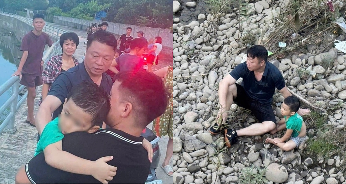 Lời kể của cán bộ xã bơi gần 100m giữa dòng nước xiết để cứu cháu bé 4 tuổi