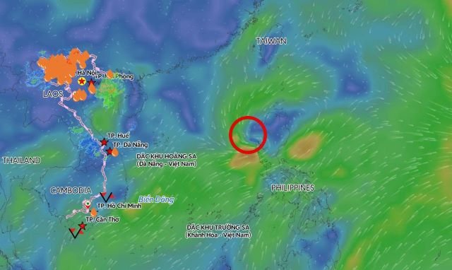 Biển Đông đón áp thấp mới, có thể sớm mạnh lên thành bão số 3 trong 24 giờ tới