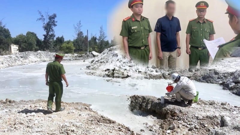 Khởi tố Phó Giám đốc và nhân viên Công ty AP ở Quảng Ngãi vì đổ 1.800 tấn chất thải trái phép