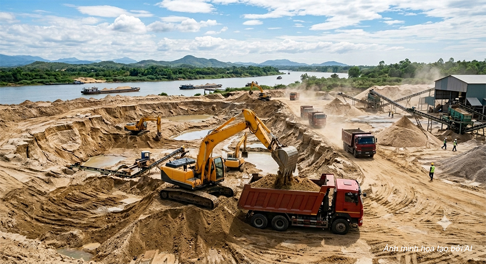 Giá cát đấu trúng gần 1,1 triệu đồng/m3, Sở Công thương Quảng Ngãi nói gì?