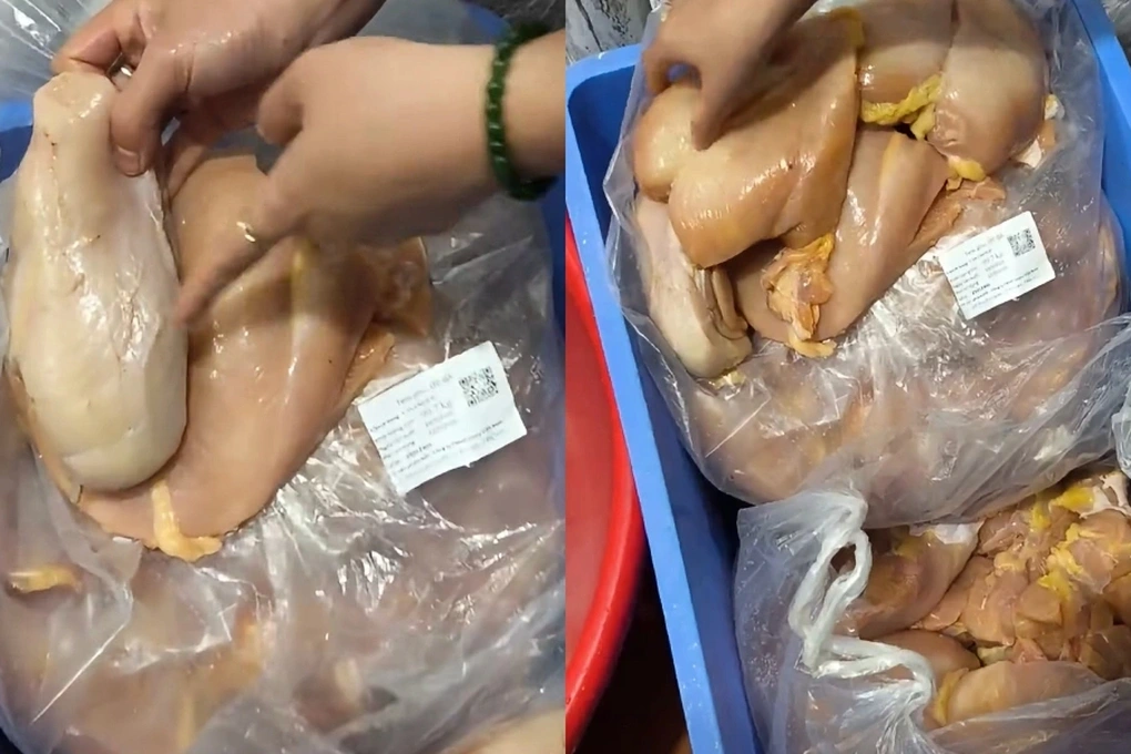 Phụ huynh phát hiện thịt gà “có mùi lạ” tại trường học Hà Nội
