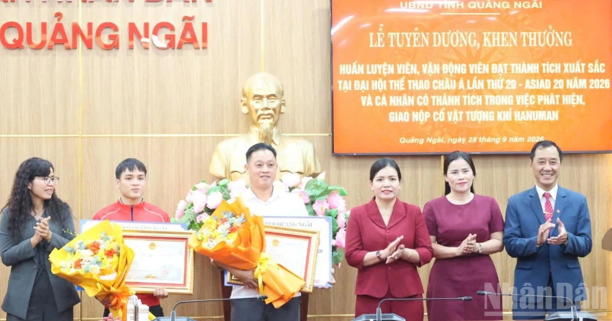 Quảng Ngãi khen thưởng 3 cá nhân có thành tích xuất sắc