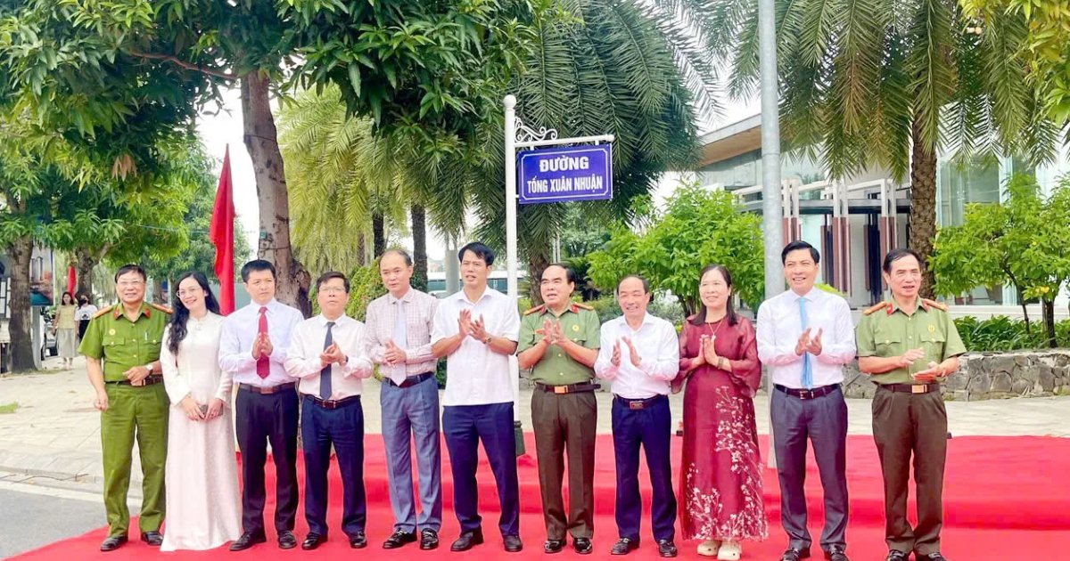 Nguyên Giám đốc Công an tỉnh Thanh Hóa được đặt tên đường