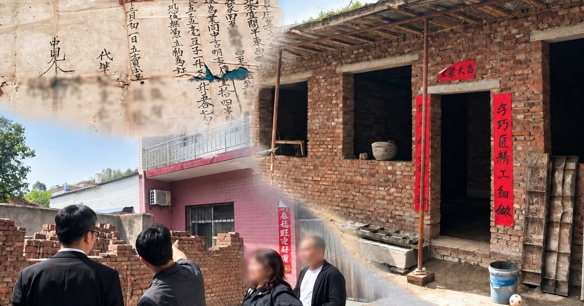 Hai gia đình tranh chấp đất đai hơn 200 năm, trình ra cả văn tự từ thời vua Càn Long